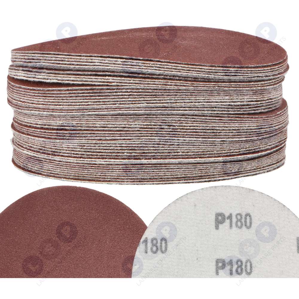 Brúsny papier Kotúče na suchý zips 125 mm pre uhlovú brúsku P180 50 ks